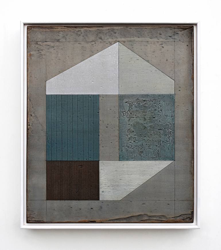 Original Abstract Architecture Painting by Susan Laughton