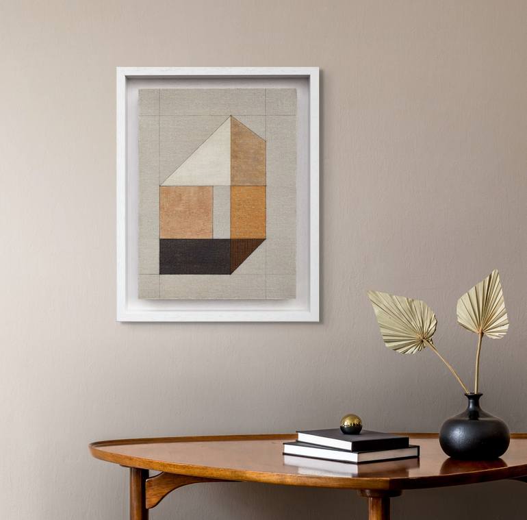 Original Abstract Architecture Painting by Susan Laughton