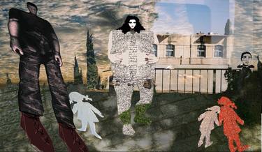 Original Surrealism Religious Collage by Shulamit Davidovicz