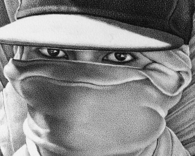 Original Realism People Drawing by Mark Vallen