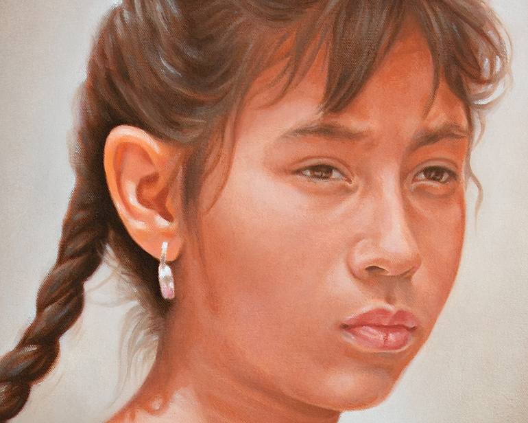 Original Realism Women Painting by Mark Vallen