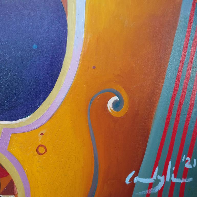 Original Abstract Music Painting by Martin Cambriglia