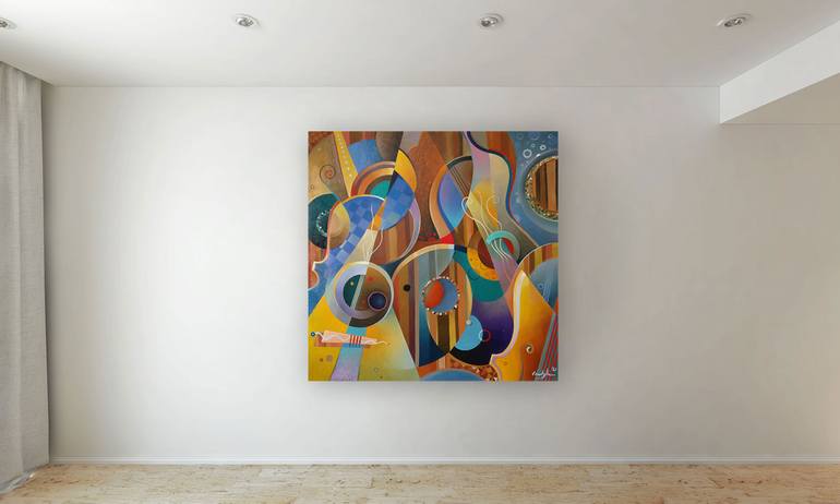 Original Abstract Music Painting by Martin Cambriglia