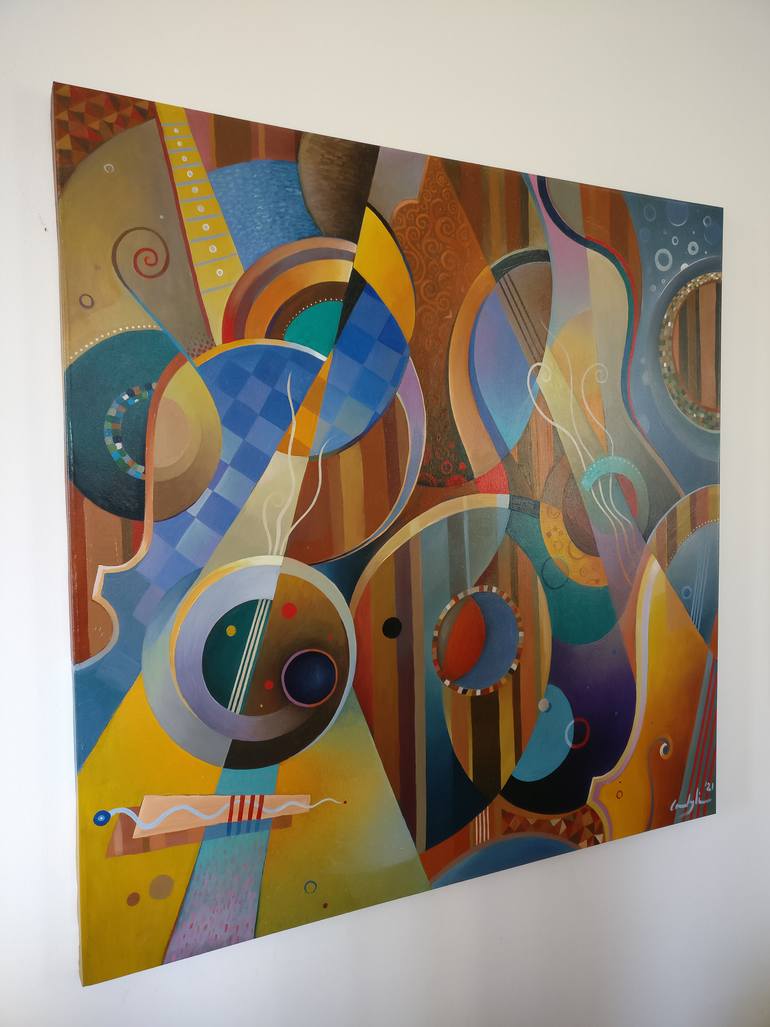 Original Abstract Music Painting by Martin Cambriglia