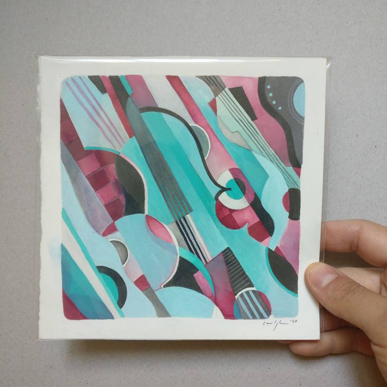 Original Art Deco Abstract Drawing by Martin Cambriglia