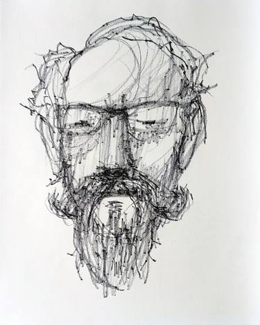 Original Abstract Expressionism Men Drawings by Amit Deshpande