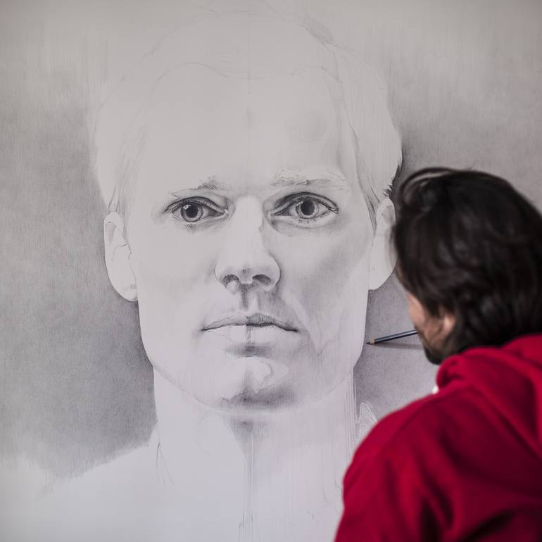 Original Figurative Portrait Drawing by Daan Noppen