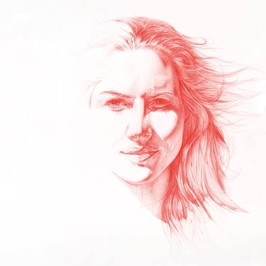 Original Figurative Women Drawings by Daan Noppen