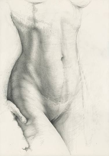 Original Realism Nude Drawings by Daan Noppen