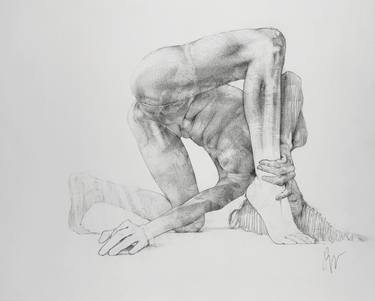 Original Expressionism Erotic Drawings by Daan Noppen
