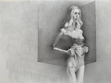 Original Realism Women Drawing by Daan Noppen