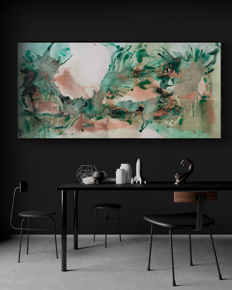 Original Abstract Expressionism Abstract Painting by Macarena Haase