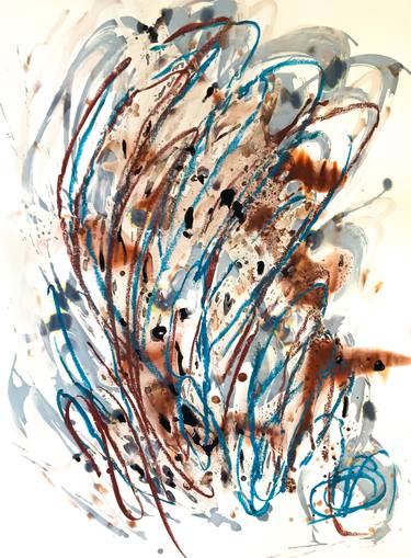 Print of Abstract Expressionism Abstract Paintings by Macarena Haase