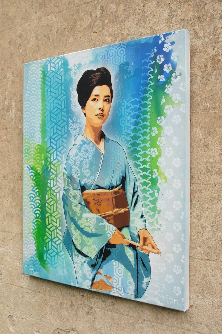 Original Pop Art Pop Culture/Celebrity Painting by Chris Aka Tian Lecouble