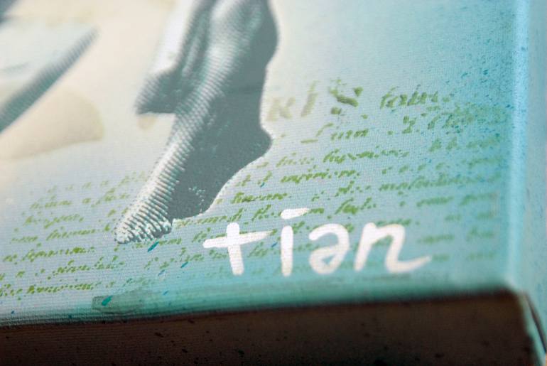 Original Pop Art Women Painting by Chris Aka Tian Lecouble