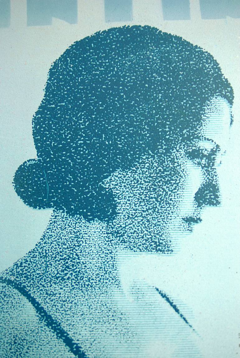 Original Pop Art Women Painting by Chris Aka Tian Lecouble