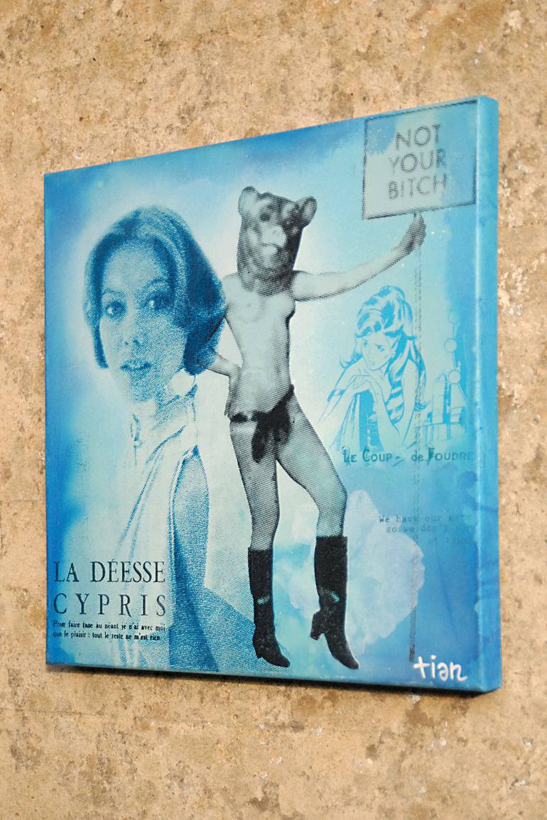 Original Pop Art Women Painting by Chris Aka Tian Lecouble