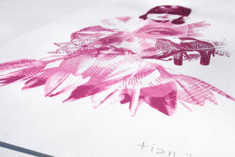 Original Illustration Love Printmaking by Chris Aka Tian Lecouble