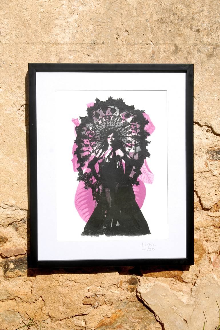 Original Illustration Erotic Printmaking by Chris Aka Tian Lecouble