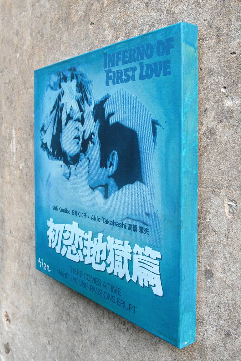 Original Pop Art Cinema Painting by Chris Aka Tian Lecouble