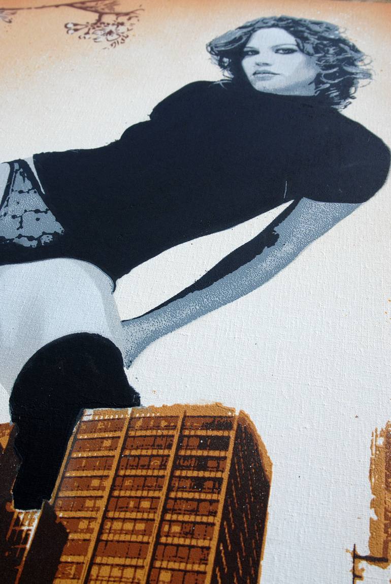 Original Pop Art People Painting by Chris Aka Tian Lecouble