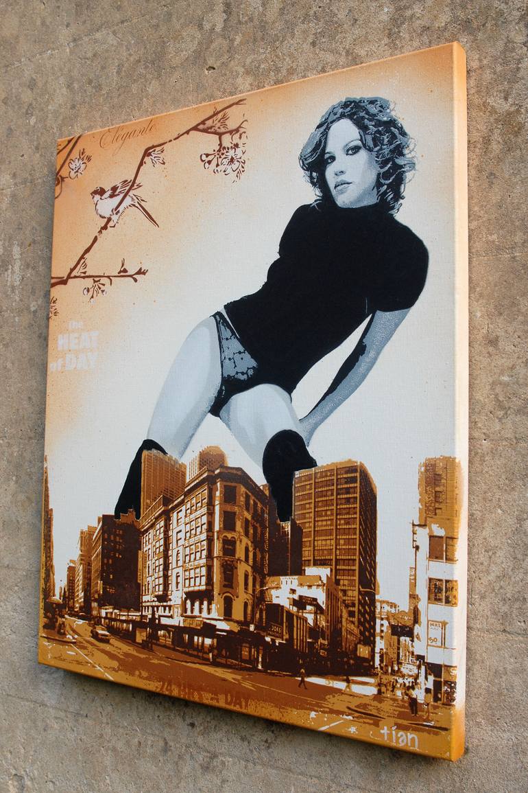 Original Pop Art People Painting by Chris Aka Tian Lecouble