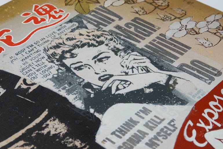 Original Pop Art Pop Culture/Celebrity Painting by Chris Aka Tian Lecouble