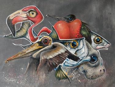 Original Animal Paintings by Tito Saenz Rozas