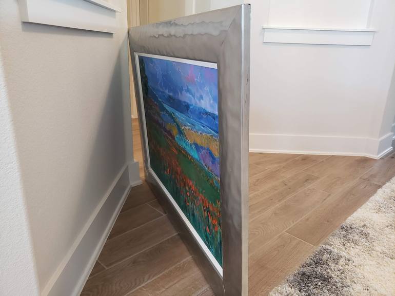 Original Abstract Landscape Painting by Roger Kirk Nelson