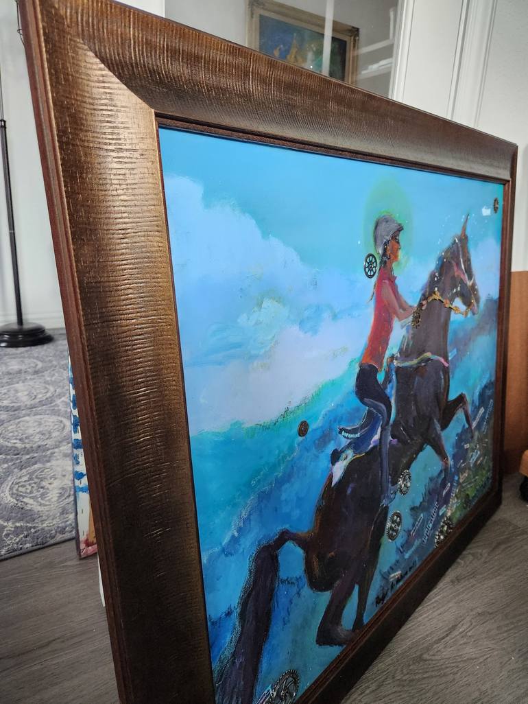 Original Conceptual Horse Painting by Roger Kirk Nelson