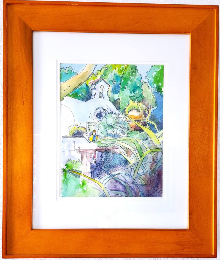Original Modernism Botanic Painting by Roger Kirk Nelson