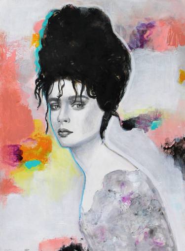 Original Portrait Mixed Media by Haydee Torres