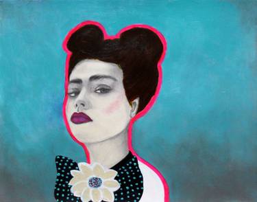Saatchi Art Artist Haydee Torres; Paintings, “A bow and a flower” #art