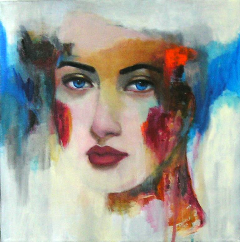 Original Abstract Expressionism People Paintings by Haydee Torres