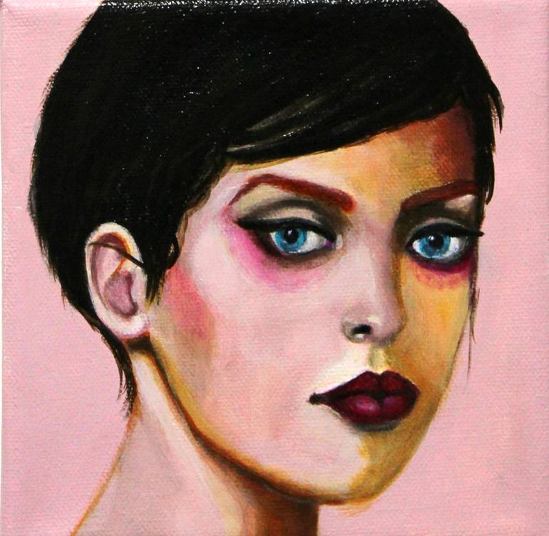 Original Figurative Portrait Paintings by Haydee Torres