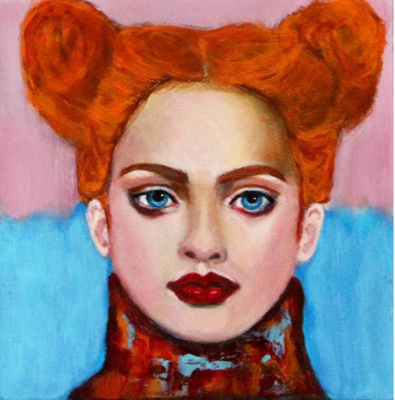Original Figurative Portrait Paintings by Haydee Torres