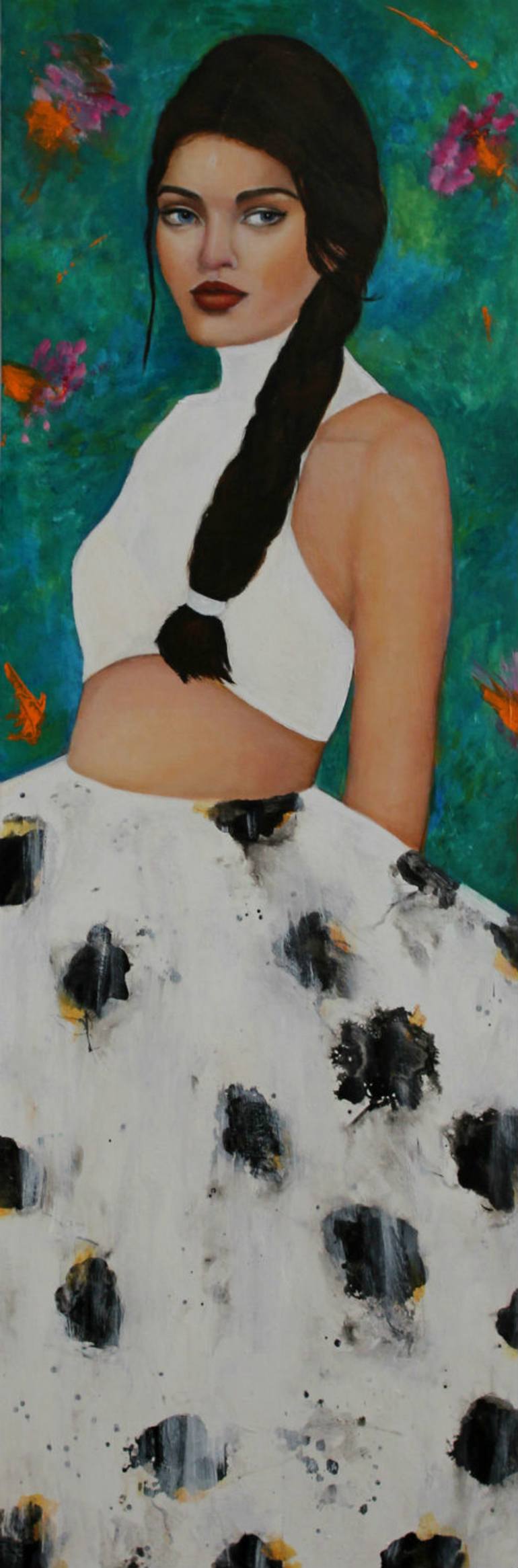 Original Figurative Portrait Paintings by Haydee Torres