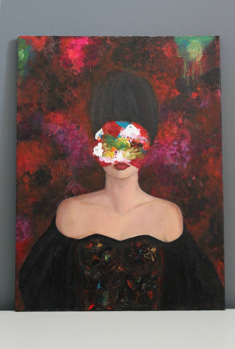 Original Figurative Portrait Painting by Haydee Torres