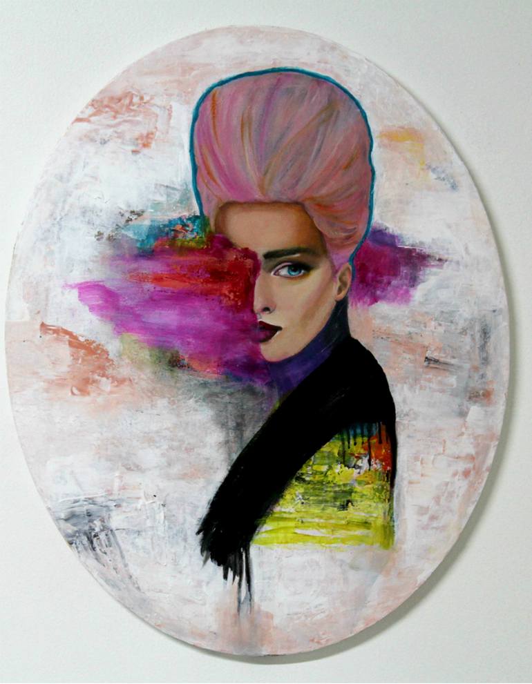 Original Figurative Portrait Paintings by Haydee Torres