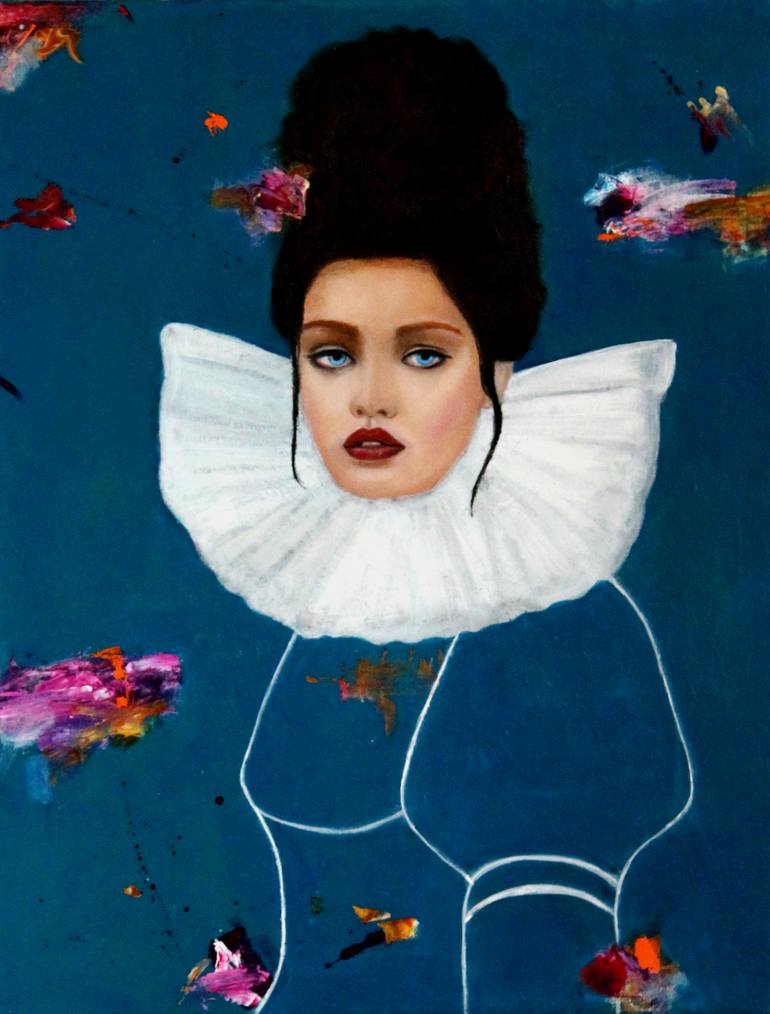 Original Figurative Portrait Paintings by Haydee Torres