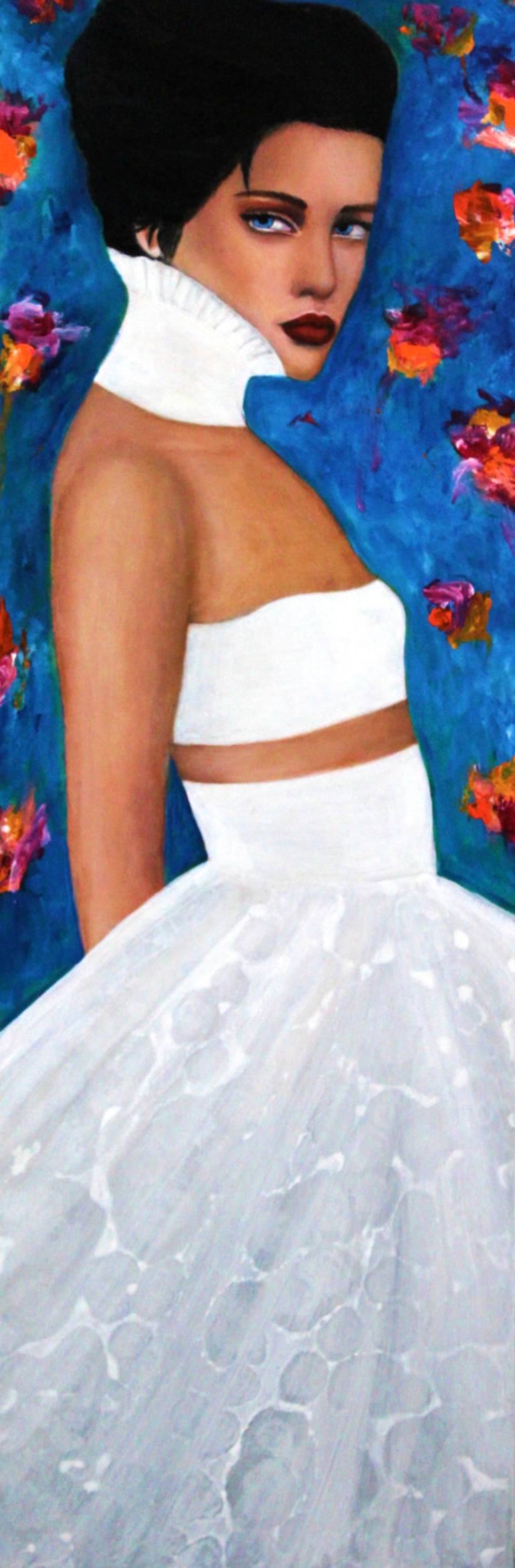 Original Figurative Fashion Paintings by Haydee Torres