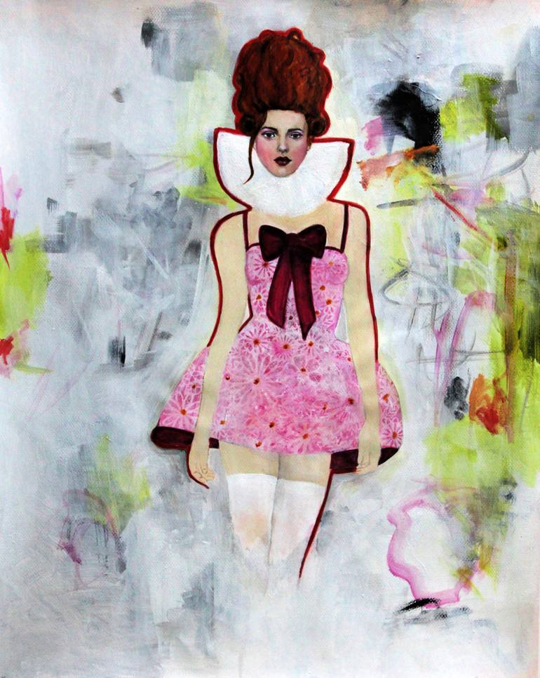 Original Figurative Portrait Paintings by Haydee Torres