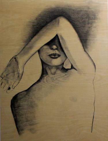 Original Figurative Nude Drawings by Haydee Torres