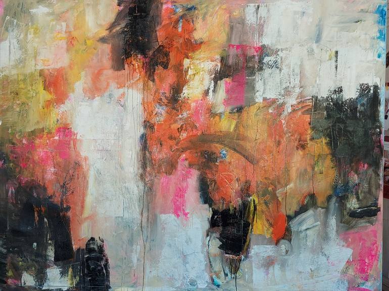 Original Conceptual Abstract Painting by Els Driesen