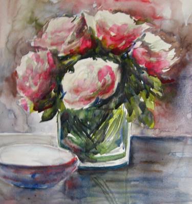 Original Impressionism Floral Paintings by Els Driesen