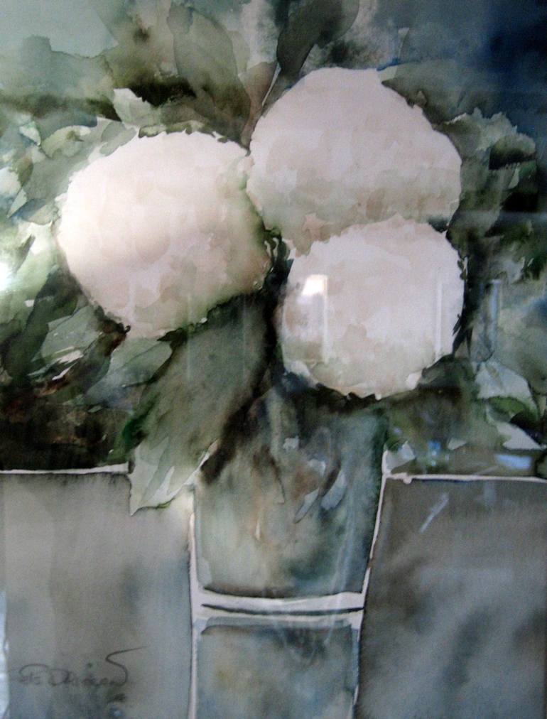 Original Expressionism Floral Paintings by Els Driesen