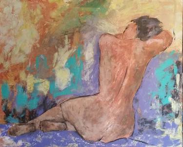 Original Abstract Expressionism Nude Paintings by Els Driesen