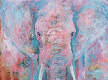 Original Abstract Expressionism Animal Paintings by Els Driesen