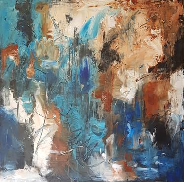 Print of Abstract Expressionism Abstract Paintings by Els Driesen