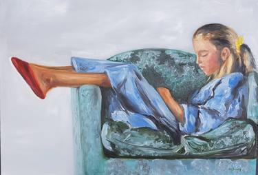 Original Figurative Children Paintings by Els Driesen